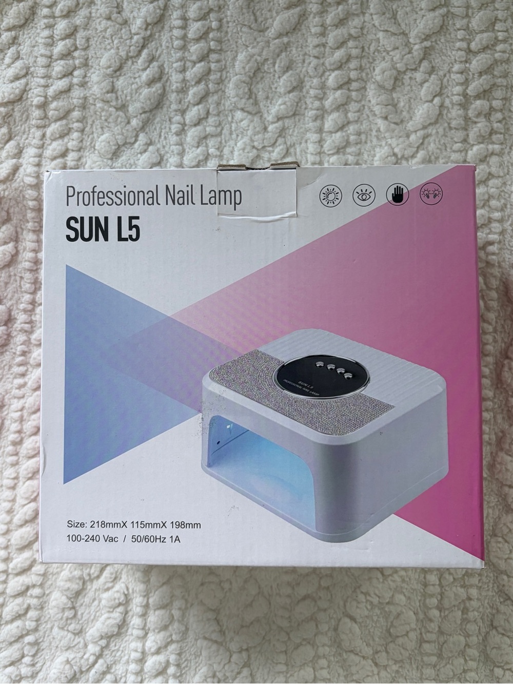 SUN L5 Professional Nail Lamp - White and Pink